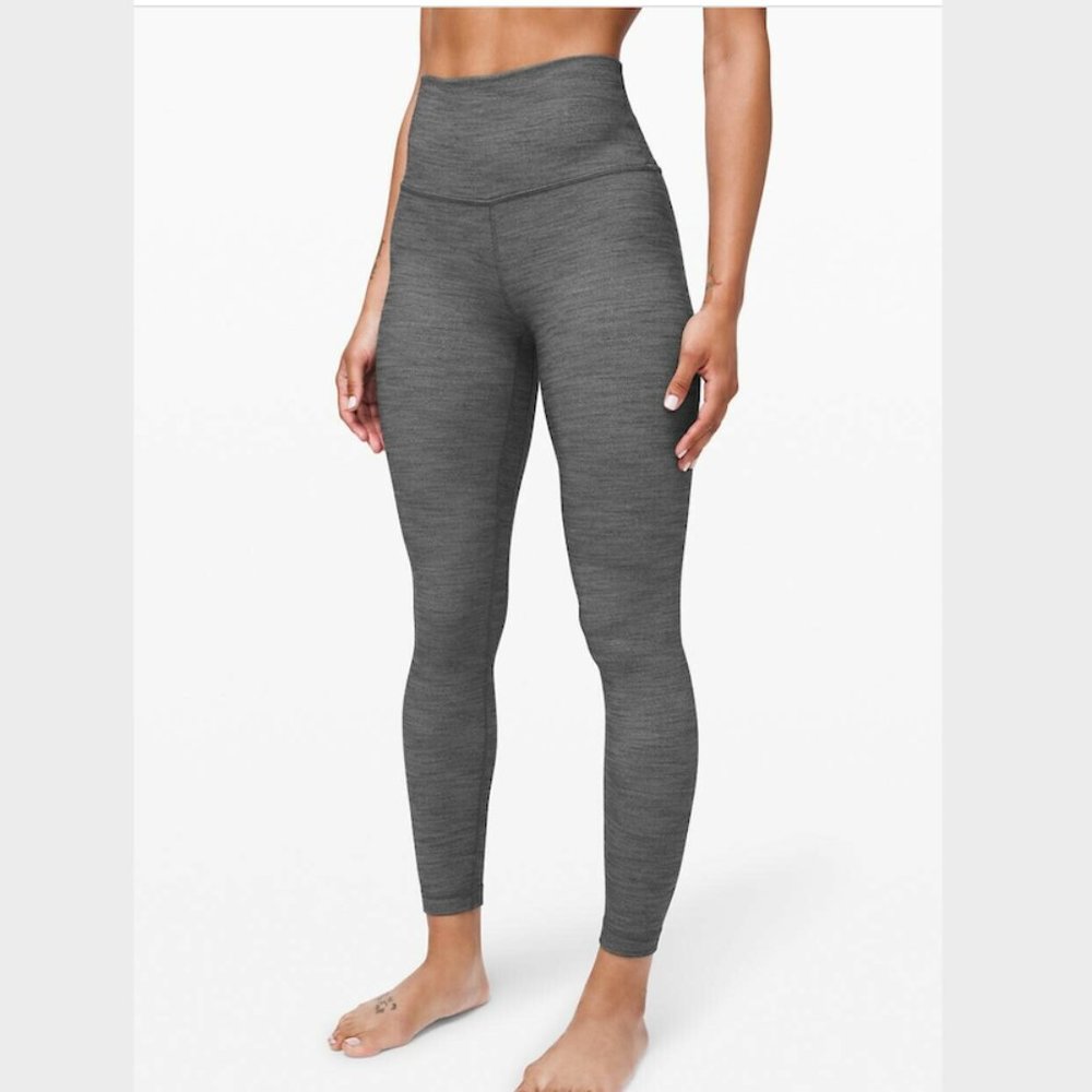 LULULEMON ATHLETIC Align 25" Pant Mini Heathered Herringbone  size 4